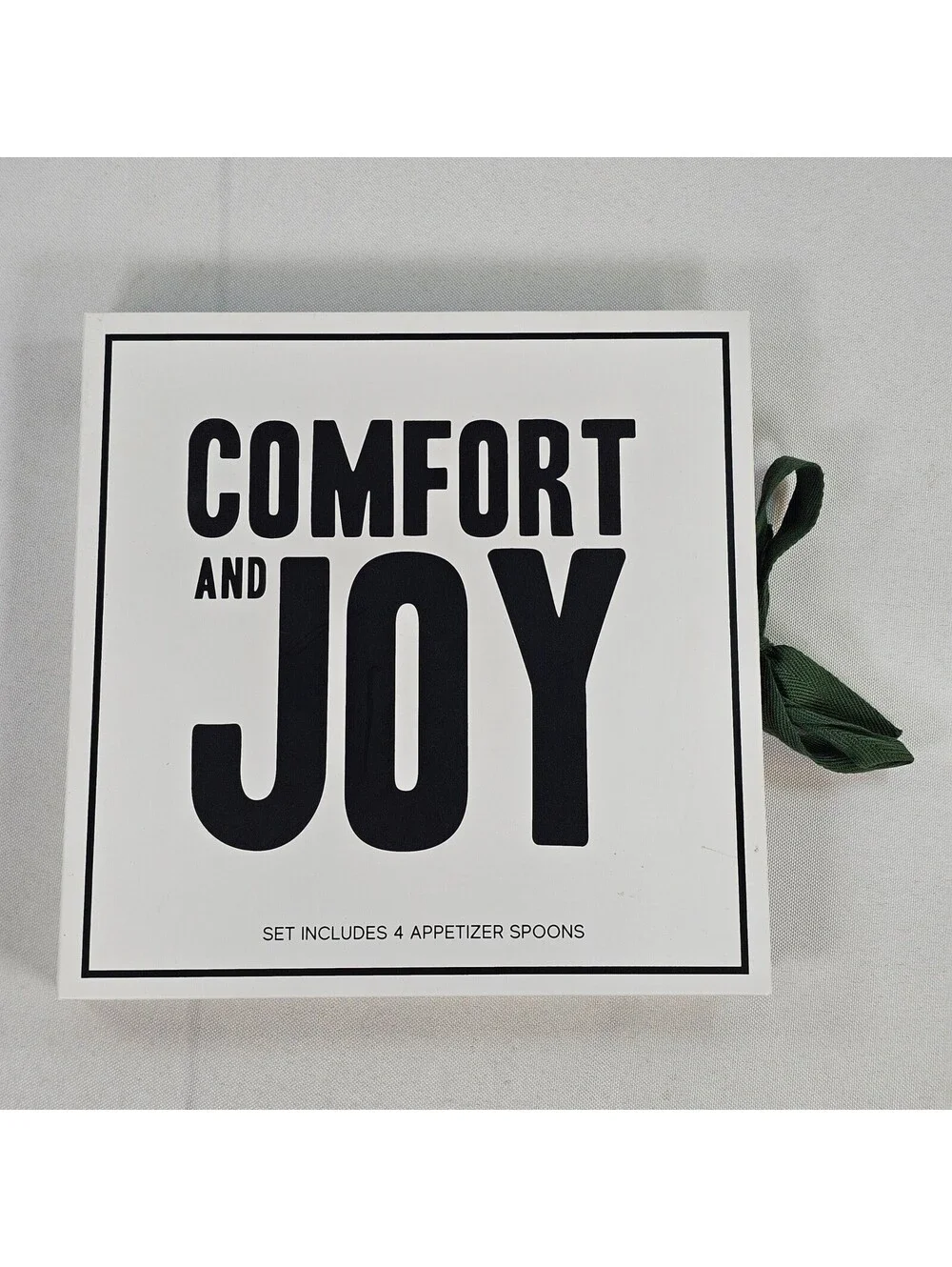 New Santa Barbara Design Studio Comfort and Joy Appetizer Spoons Set 4 Green